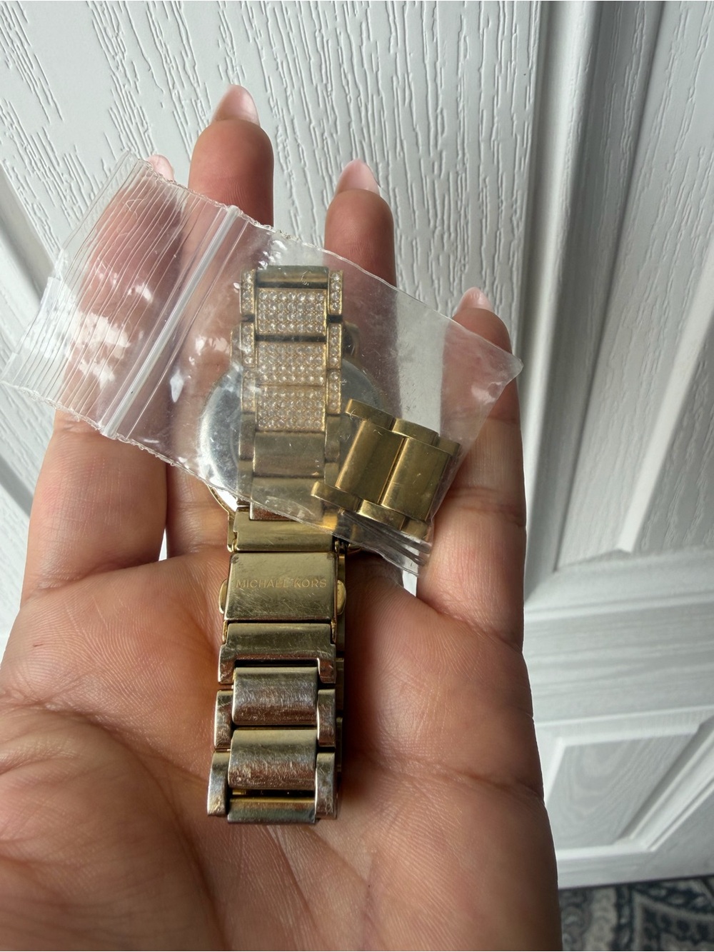 Gold Crystal Pavé Women's Watch - Michael Kors - Picture 4 of 4